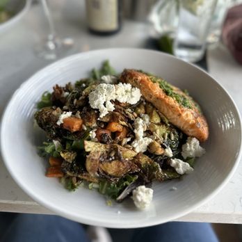 The 07 signature dishes Crispy Brussels Sprouts SaladFried ZucchiniOysters Rockefeller
